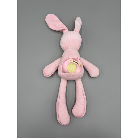 Earth Mama Pink Bunny Rabbit Plush X On Tummy 13” Stuffed Animal - Picture 5 of 6